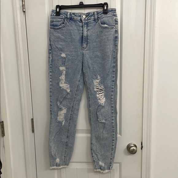 Tinseltown Denim - Tinseltown size 11 Distressed Light Blue Women's Jeans